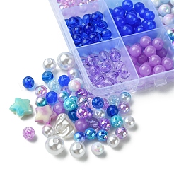 DIY-Sets zur Schmuckherstellung aus runden Kunstperlen aus Acryl und ABS-Kunststoff&nbsp;DIY-FS0007-42