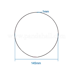 Edelstahldraht Halskette Schnur&nbsp;TWIR-TA0001-01