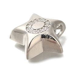 Porte micro ouvrent pendentifs zircone cubique en laiton de placage&nbsp;KK-I722-05P-O