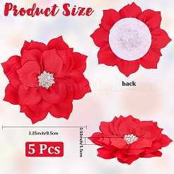 Accessori ornamentali in poliestere e strass&nbsp;DIY-WH20063-015B