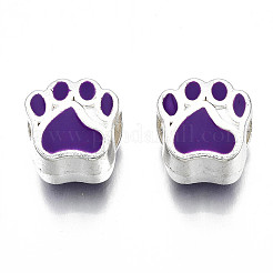 Perles européennes d'émail en alliage&nbsp;LS-MPDL-T005-003C-RS