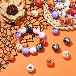 50 Stück Acrylperlen mit Halloween-Motiv.&nbsp;OACR-CJ0002-21