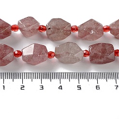 Fragola naturale perle di quarzo fili&nbsp;G-C182-14-01