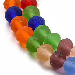 Abalorios de vidrio transparente hebras&nbsp;EGLA-A034-M6mm-63