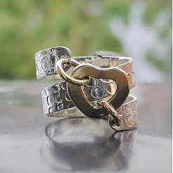 Fingerringe aus gehämmertem Aluminium für Damen&nbsp;FS-WG9B92C-04