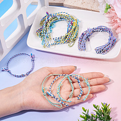 36 Stück 12 Farben Polycotton-Kordel zum Basteln von Armbändern&nbsp;BJEW-TAC0054