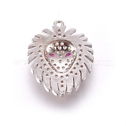 Ottone micro spianare pendenti zirconi&nbsp;ZIRC-L075-23