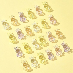 50pcs 5 Farben transparente Acrylperlen&nbsp;MACR-FS0001-83