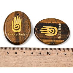 Pendentifs en œil de tigre naturel&nbsp;GG-CBA2BD6-02H