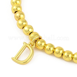 Bracelets pendentifs en laiton&nbsp;BJEW-B105-01G-D