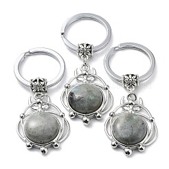 Porte-clés pierres précieuses naturelles et synthétiques&nbsp;KEYC-H019-02P