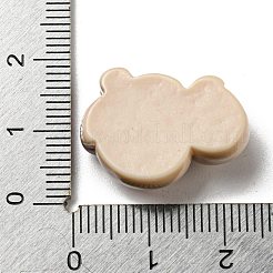 Cabochons décodés végétaux en résine opaque d'automne&nbsp;CRES-I029-05A