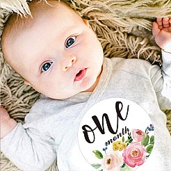 Blumenthemen baby fähigkeiten meilenstein aufkleber&nbsp;DIY-H127-B04