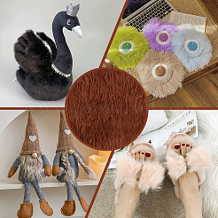 Kunstpelz-Polyestergewebe aus Kaninchenhaarimitat&nbsp;DIY-WH0032-91C