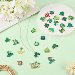 42 pendentif en alliage émaillé sur le thème de la Saint-Patrick&nbsp;ENAM-WR0001-13