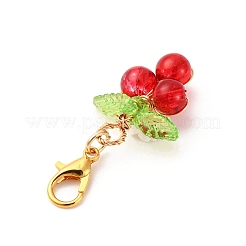 Runde Glasanhänger-Dekorationen&nbsp;HJEW-JM04213-01