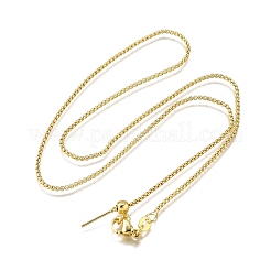 Collares deslizantes ajustables con cadena de caja de latón de 1.5 mm&nbsp;X-NJEW-M108-07G