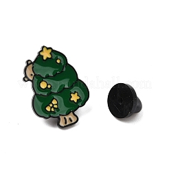 Broche en alliage de zinc émaillé sur le thème de Noël pour vêtements de sac à dos&nbsp;LS-JEWE-R003-01EB-10