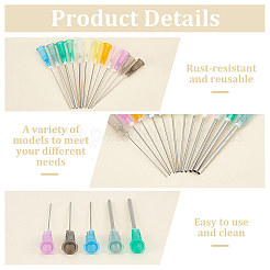 Embouts de distribution d'aiguilles émoussées de précision en plastique et en acier inoxydable&nbsp;TOOL-FG0001-18