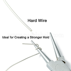 Halbharter 925 Sterlingsilberdraht&nbsp;STER-NH005-B
