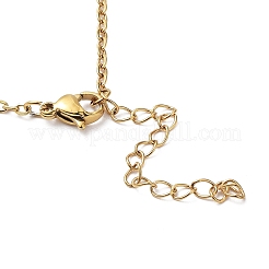 Collana a catena con maglie incrociate in acciaio inossidabile 304 con placcatura ionica (ip)&nbsp;NJEW-K249-06G