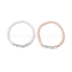 2 bracelet extensible en perles de verre&nbsp;BJEW-JB11576