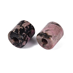 Abalorios europeos rhodonite naturales&nbsp;G-P520-05F