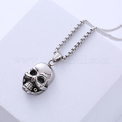 Collana con ciondolo a forma di teschio in acciaio inossidabile 304&nbsp;VD4125