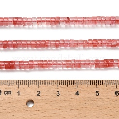 Kirsche Quarzglasperlen Stränge&nbsp;G-Z110-A28-2x4mm