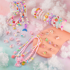 Kunststoffmanschette mit Blume&nbsp;SJEW-TA0001-02