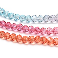 Brins de perles de verre peints transparents&nbsp;X1-DGLA-A034-T3mm-A11