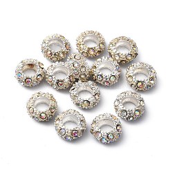 Kristall AB Strass-european-Legierung Perlen Charme Armbänder passen&nbsp;X-CPDL-H999-18