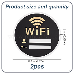 Segnaletica password wifi in acrilico&nbsp;AJEW-WH0542-66B
