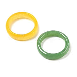 Fingerringe aus Glasimitat-Achat für Damen&nbsp;RJEW-A055-01
