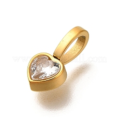 Pendentifs en strass en acier inoxydable 304 avec placage ionique (IP)&nbsp;STAS-A104-10G-01