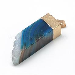 Natur druzy Achatanhänger&nbsp;G-Q494-18