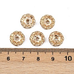 Messing Strass Zwischen perlen&nbsp;RB-A014-L10mm-01LG-NF
