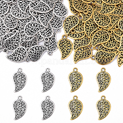 40 pièces 2 couleurs pendentifs en alliage de style tibétain&nbsp;TIBEP-YW0002-11