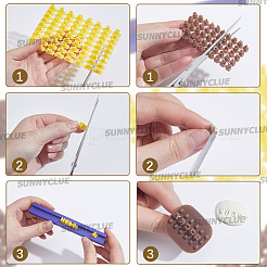2 busta con 2 stili di lettere e numeri in plastica PP per timbri per biscotti&nbsp;DIY-SC0033-51