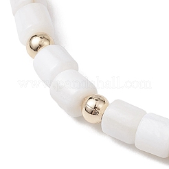 Stretch-Armbänder aus natürlichen Süßwassermuscheln mit Perlen für Damen&nbsp;BJEW-JB10934