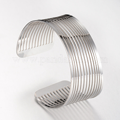 Anlaufgeschützte Filigrane Armreifen aus Edelstahl 304&nbsp;X-STAS-S060-05