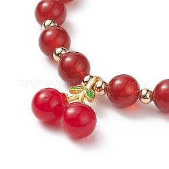 Bracciali con perline rotonde in pietre preziose naturali&nbsp;BJEW-JB09051