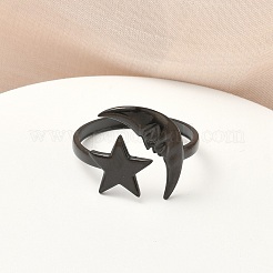 Offene Manschettenringe aus Edelstahl 304&nbsp;LS-RJEW-D338-02B-EB