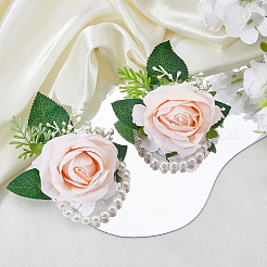 6 Stück Handgelenk-Corsagen aus künstlichen Stoffblumen&nbsp;DIY-FH0010-65