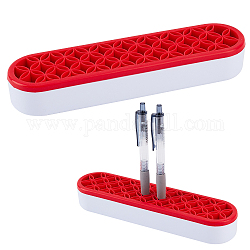 Gorgecraft Multipurpose Silicone Storage Box, for Cosmetics Brush Holder, Pen Holder, Toothbrush Holder, Lipstick Holder, Rectangle, Dark Red, 21.2x5x3.4cm