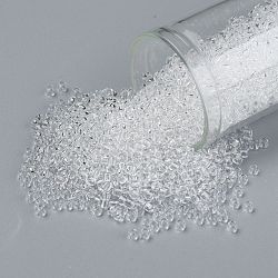 Toho perline rotonde, perline giapponesi, (1) cristallino, 11/0, 2.2mm, Foro: 0.8 mm, su 1110pcs / bottiglia, 10 g / bottiglia