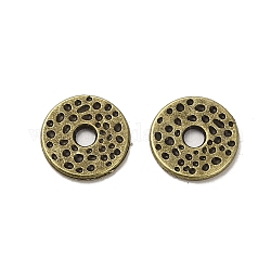 Tibetischer stil legierung perlen, cadmiumfrei und bleifrei, Flachrund, Antik Bronze, 12x1.5 mm, Bohrung: 2.5 mm, ca. 1149 Stk. / 1000 g