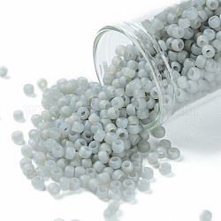 Toho perles de rocaille rondes, Perles de rocaille japonais, mat, (150f) fumée de givre de Ceylan, 8/0, 3mm, Trou: 1mm, environ 10000 pcs / livre