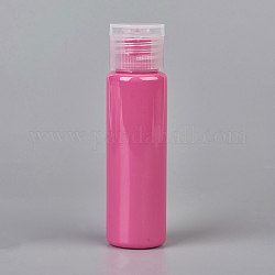 マカロン色空フリップキャップペットボトル容器  旅行液体化粧品サンプルボトル用  サクランボ色  9.5x2.6cm  容量：30ミリリットル