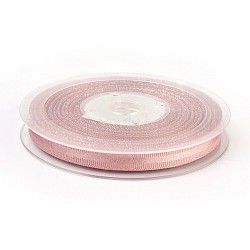 Полиэстер Grosgrain ленты, розовый жемчуг, 3/8 дюйм (9 мм), 100yards / рулон (91.44 м / рулон)